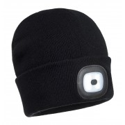 Knitted Beanie Hat With LED Head Light